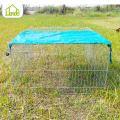 Easy Clean Folding Galvanized Wire Rabbit Cage