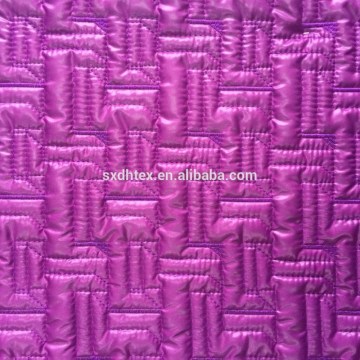 velboa/polyester padded fabric with quilting