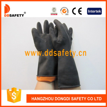 Orange Inside and Black Outside Double Color Industry Gloves DHL501