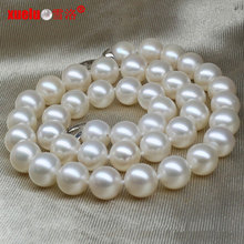 12-14mm Large Natural Round Freshwater Pearls Necklace Jewelry