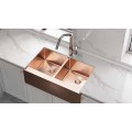 Handmade 32 inch double bowl Apron kitchen sink