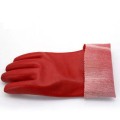 Professionelle industrielle Arbeit Arbeitssicherheit Rote PVC Handschuhe