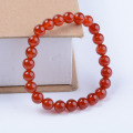 Healing gemstone red agate stone bead bracelet