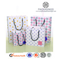 High end art paper shopping bag for gifts