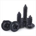 Black Carbon Steel Philips Pan Round Head Screw