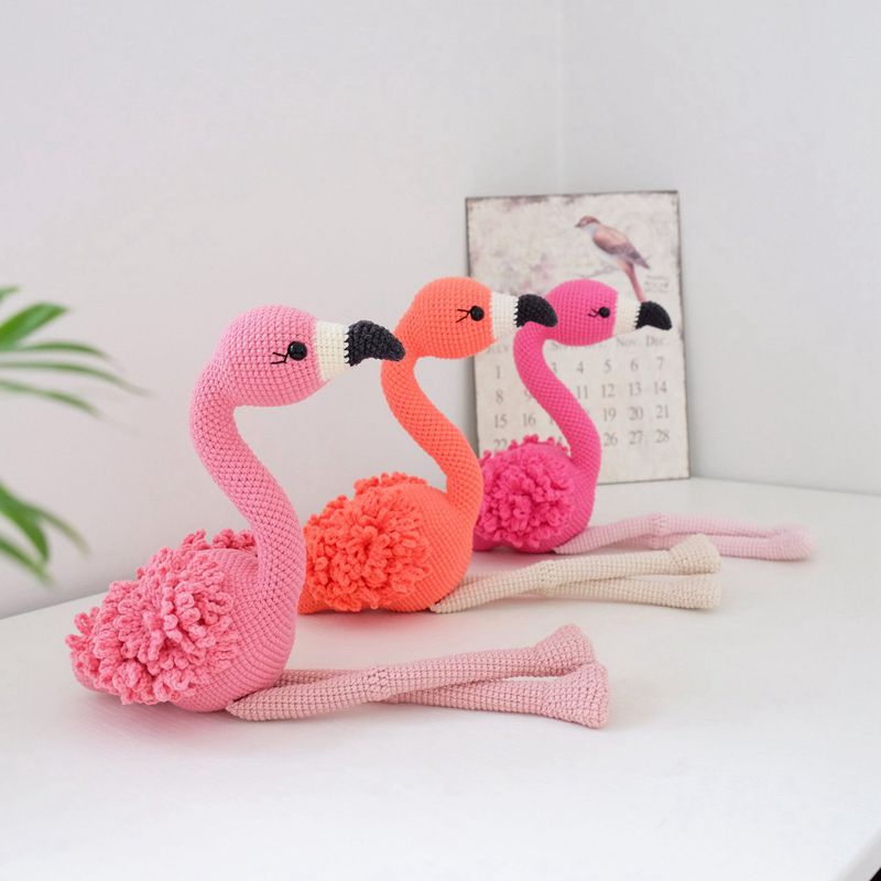 10 8 Crochet Flamingo