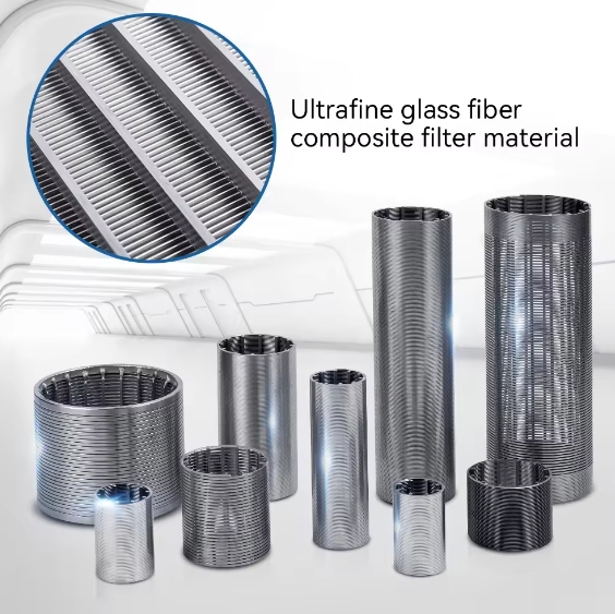 25 micron cylinder slotted sieve stainless steel screen pipe johnson tube Wedge wire screen filter 25 micron cylinder slotted sieve stainless steel screen pipe johnson tube Wedge wire screen filter