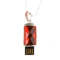 Ruby Red Jewelry Necklace Usb Flash Drive