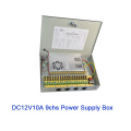 9chs DC12V10A Caja de fuente de alimentación con fusible automático