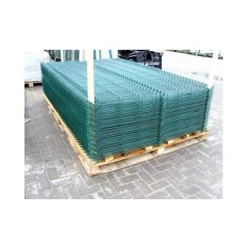 Painéis de malha de arame soldado revestido de PVC de cor verde / PVC Coated Prison 358 Security Esgrima Exportar para Malásia, África do Sul, EUA