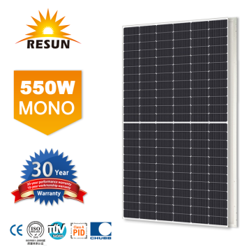 Paneles solares de 550W HC Mono con baterías