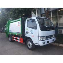 Rolo de Reciclagem Carregador Traseiro 3cbm caminhão compactador de lixo