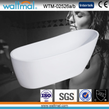 Seamless White Acrylic Freestanding Shoe Bathtub (WTM-02526A/b)