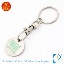 Supply Metal Token Coin Keychain for Supermarket (K-01721)