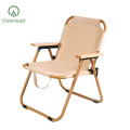 Outdoor Furniture Portable Wood Grain Camping Chair