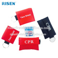 First Aid Resuscitation Keychain Red CPR