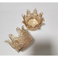 Small size Crown shaped glass candle jars