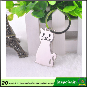 Chine Porte-clés promotionnel de chat en métal adapté aux besoins du client de cadeau de la publicité d&#39;usine