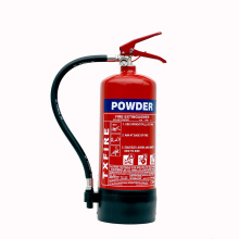 Dry powder fire extinguisher red cylinder