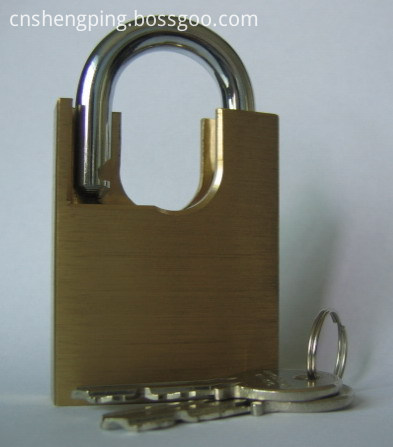 brass padlock