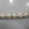 10 ~ 11mm blanco color forma redonda perlas de agua dulce de moda