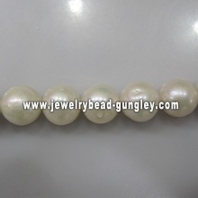 10 ~ 11mm branco cor forma redonda de pérolas de água doce da moda