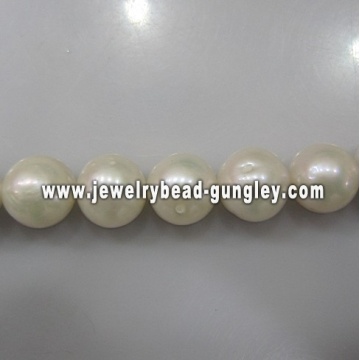 10~11mm white color round shape fashion freshwater pearls