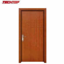 Tpw-150 simple seguridad de lujo de madera puerta diseña puertas de madera sólida