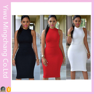 OEM 7 Couleurs Plus Size Women Sexy Slimming Dress