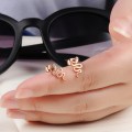 Neue Arrial Fashion Rose Gold Snake gestalten Stud-Ohrring