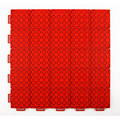 Red PP Material Corte de basquete ao ar livre Tile de piso entrelaçado