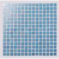 Azulejos de mosaico de vidro aquarela azul claro para vasos sanitários