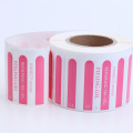 Red Synthetic Paper Sticker Hologram Strip Label