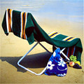 Bolsa de playa Toalla Set Lounge Chair Funda de bolsillo