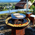 Corten Steel Fire Pit ao ar livre churrasco churrasco