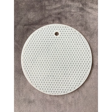 Tapis isolant en nid d&#39;abeille rond en silicone