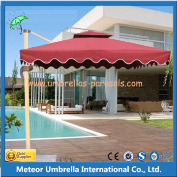 Parasol universel en aluminium allongé pour jardin extérieur / plage