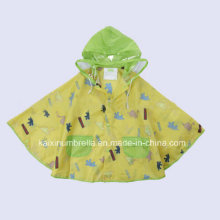 Hot Sale Kids impressão impermeável Raincoat