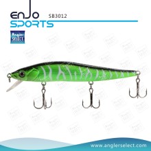 Angler Select Plastic Stick Bait Fishing Gear Latch de pêche avec des crochets en Vmc (SB3012)