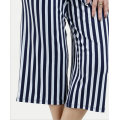 Casual women stripe printing wide leg pants