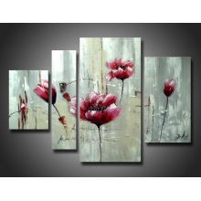 Wholesale Produced Colorful Handmade Flower Art Oil Painting