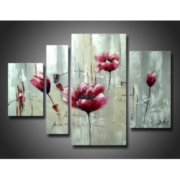 Wholesale Produced Colorful Handmade Flower Art Oil Painting