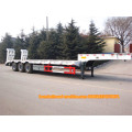 Heavy duty 3 axle low semi trailer