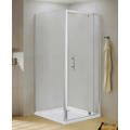 Boite de salle de douche à pivot pivotante à pente rectangulaire