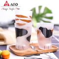 300ml Cat Paw Cup Milk juice Glass Cup