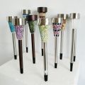 Garden Solar LED Light Color Changing Mosaic Decoration Stake Pathway Lights Outdoor