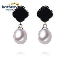 AAA Drop Pearl Earring Fashion Earring Girl com um brinco de pérola branca