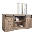 Sliding Barn Doors TV Stand for Home