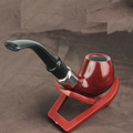 Classical Ebony Tobacco Pipe Wooden portable Smoking Pipe