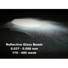 Cuentas de vidrio reflectante para señalización de pintura